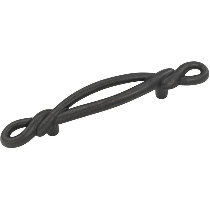Hickory Hardware P3451-BI 3-Inch French Twist Pull, Black Iron