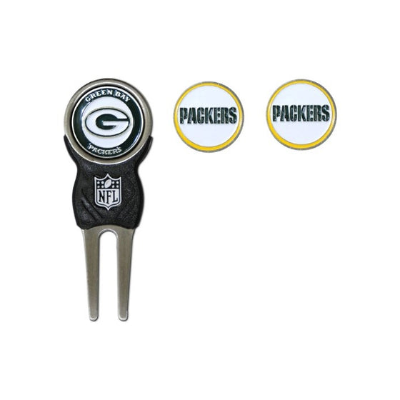 NFL Green Bay Packers Signature Divot Tool and 2 Extra Markers