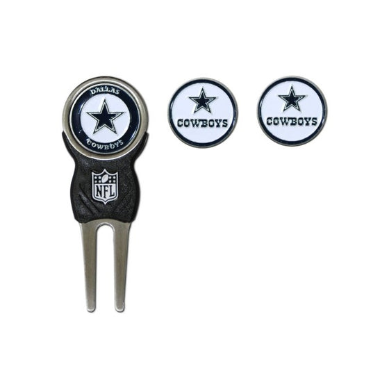 NFL Dallas Cowboys Signature Divot Tool and 2 Extra Markers