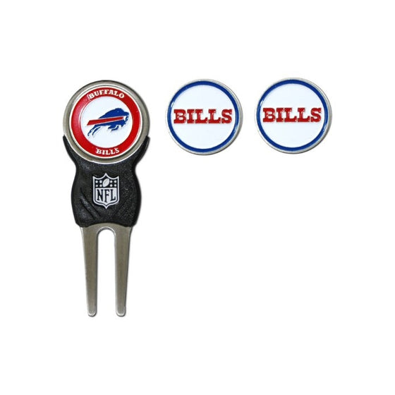 NFL Buffalo Bills Signature Divot Tool and 2 Extra Markers