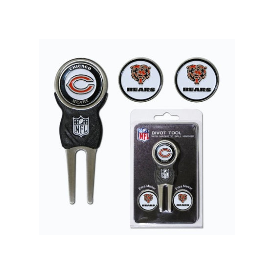 NFL Chicago Bears Signature Divot Tool and 2 Extra Markers