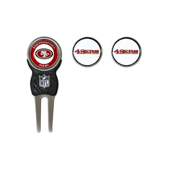 NFL San Fransisco 49ers Signature Divot Tool and 2 Extra Markers