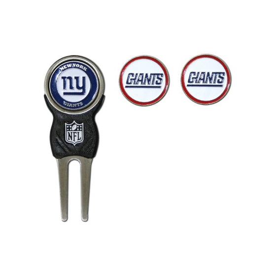 NFL New York Giants Signature Divot Tool and 2 Extra Markers