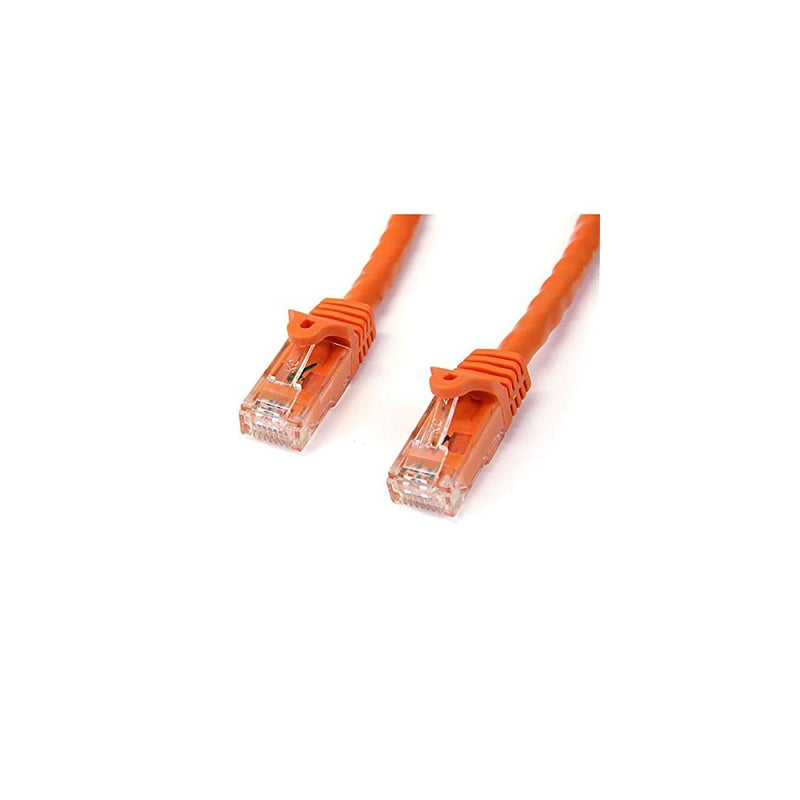 StarTech.com Cat6 Ethernet Cable - 25 ft - Orange - Patch Cable - Snagless Cat5 Cable - Long Network Cable - Ethernet Cord - Cat 6 Cable - 25ft