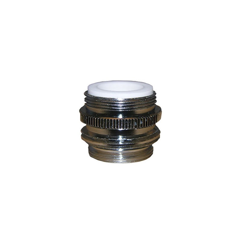 LASCO 09-1451NL No Lead, Dual Thread, Male Hose Faucet Adapter