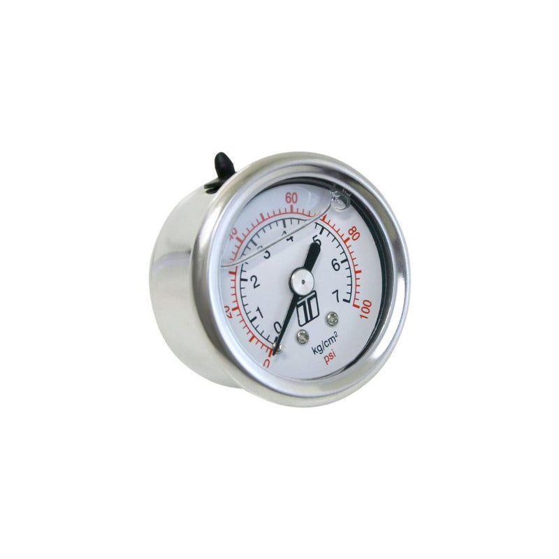 Turbosmart TS-0402-2023 0-100 PSI (0-7 Bar) 1/8 NPT Fitting Liquid Filled Fuel Pressure Regulator Gauge