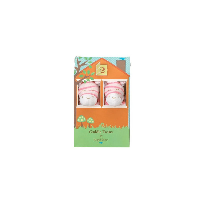 Angel Dear Cuddle Twin Set, Bright Pink Zebra