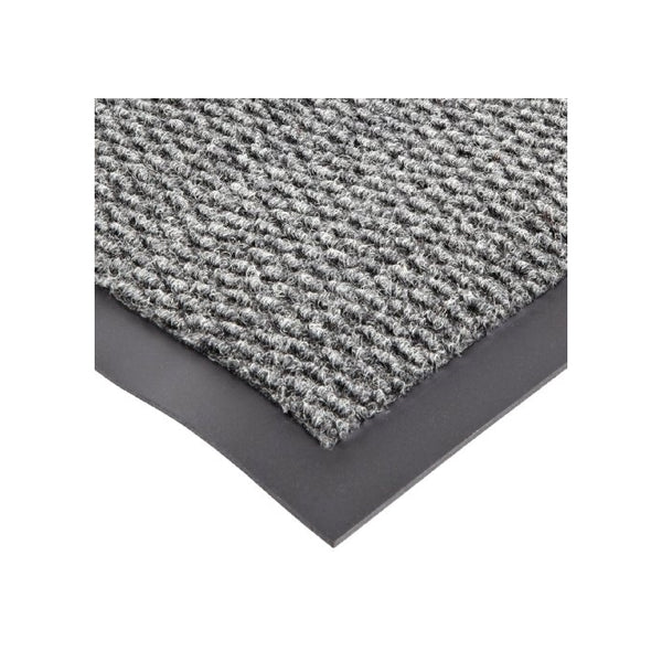Notrax 136 Polynib Entrance Mat, for Lobbies and Indoor Entranceways, 3' Width x 10' Length x 1/4" Thickness, Gray
