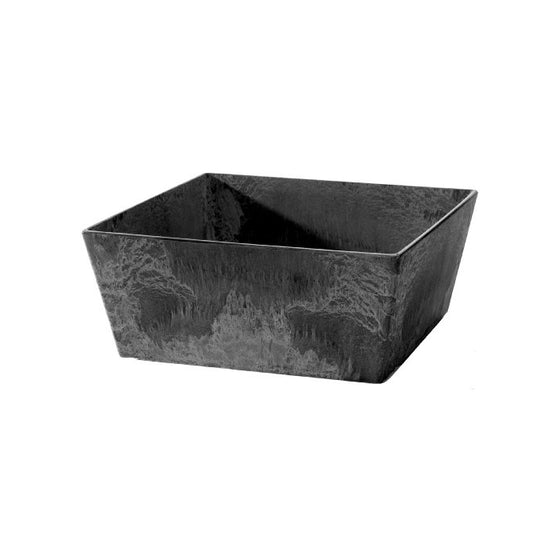 Novelty 36128 Ella Low Square Planter, Black