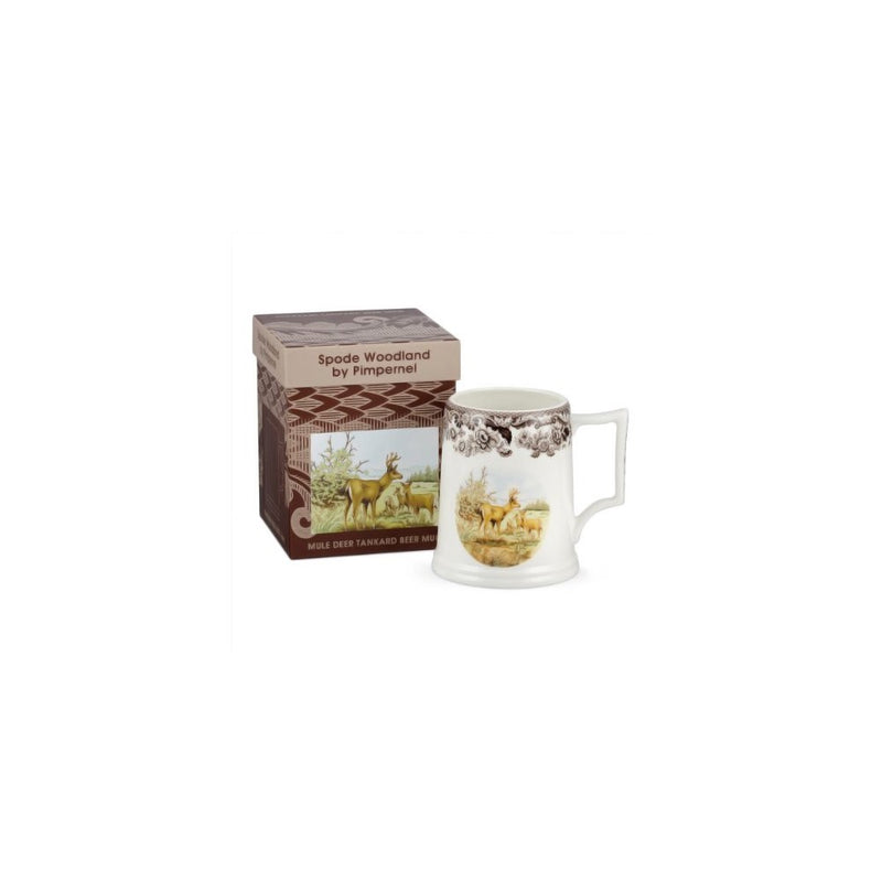 Mule Deer Tankard 16 Oz. Beer Glass