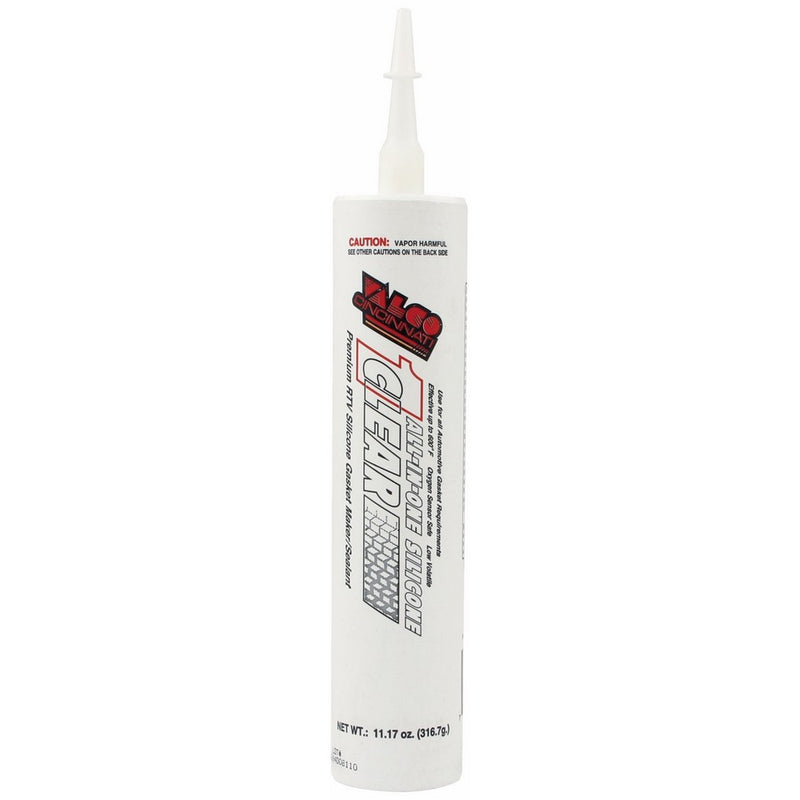 Valco Cincinnati 71112 Clear All-In-One Silicone with Nozzle - 11.17 oz. Cartridge