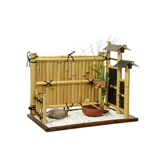 Oriental Furniture Zen Bamboo Mini Rock Garden