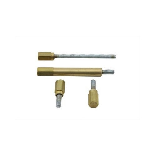 V-Twin 35-0025 Carburetor Float Bowl Screw Kit Brass Finish
