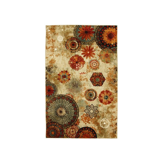 Townhouse Rugs 60-Inch by 96-Inch Area Rug, Medallion Gypsy