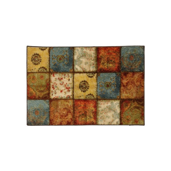 Townhouse Rugs 30-Inch by 46-Inch Area Rug, Artifact Patchwork