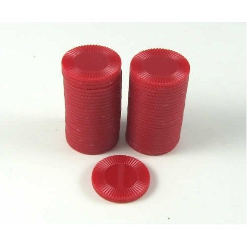 Red Mini Poker Chip 7/8in Tube of 50ea by Koplow Games