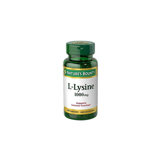 Nature's Bounty L-Lysine 1000 mg, 60 Tablets (Pack of 3)