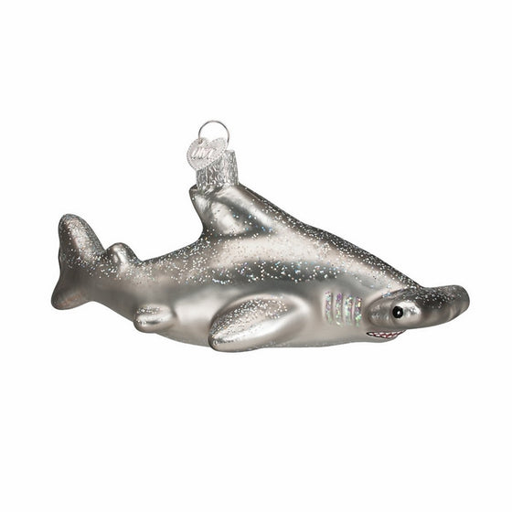 Old World Christmas Hammerhead Shark Glass Blown Ornament