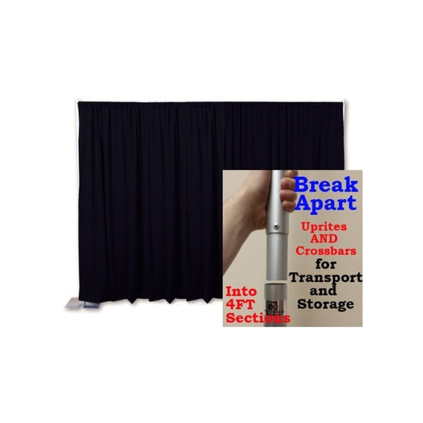 OnlineEEI Premier Portable Pipe and Drape Backdrop Kit 8ft x 10ft (No Drapes)