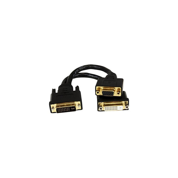 StarTech.com 8in Wyse DVI Splitter Cable - DVI-I to DVI-D and VGA - M/F - Comparable to Wyse DVI Y-Cable