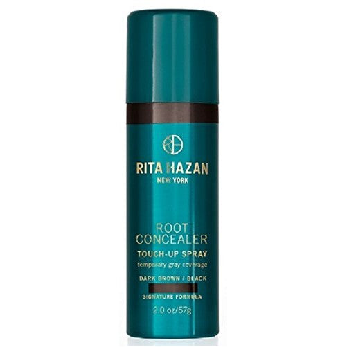 Root Concealer- Rita Hazan Touch Up Spray-Dark Brown-Cover up Gray 2oz