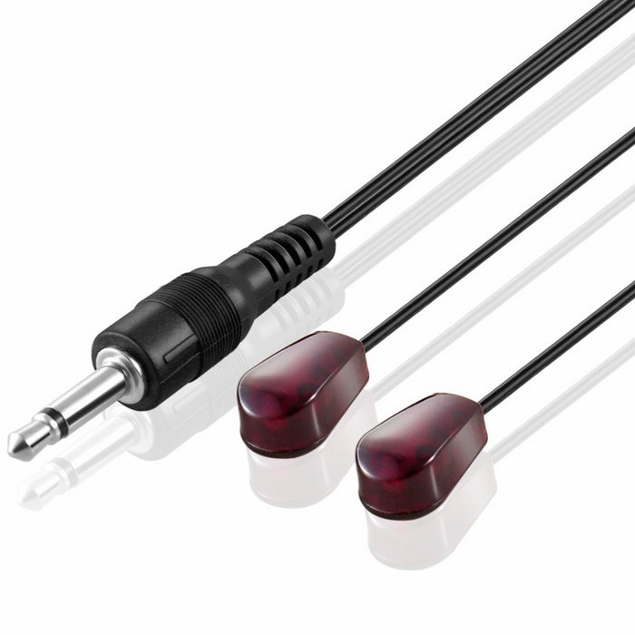 IR Infrared Emitter Extender Cable Extension (10 Feet 3M) Dual Head2 Eye 3.5mm Jack Infrared Red Transmitter Blaster Blink Eye Wire Cord Compatible with IR Repeater Extender System Kit, XBox One