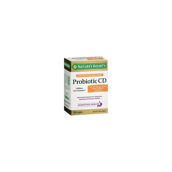 Nature's Bounty Controlled Delivery Probiotic CD Caplets 30 ea (Pack of 3)