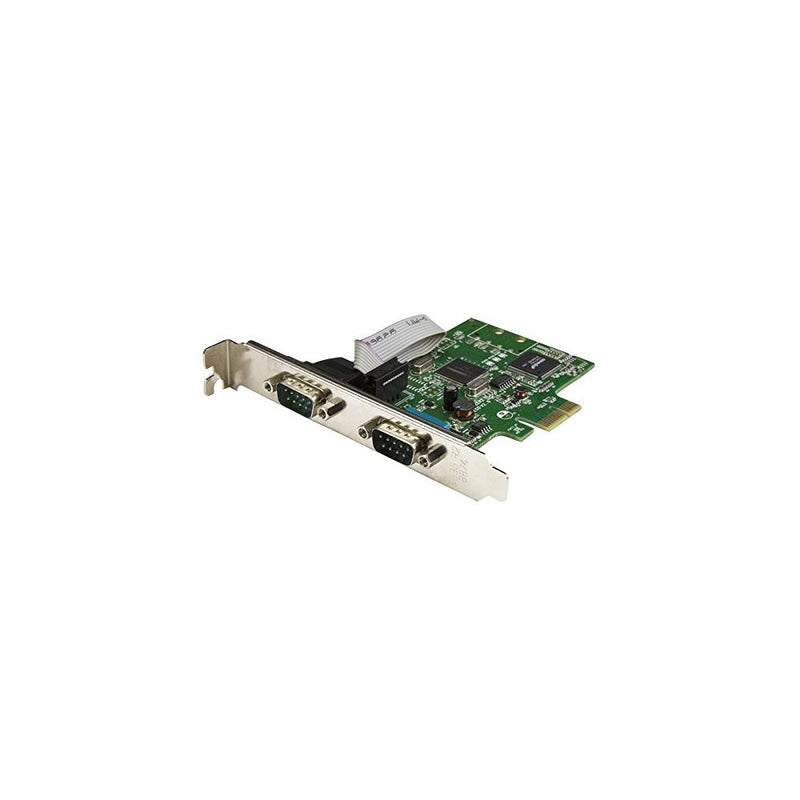 StarTech.com PCI Express Serial Card – 2 port – Dual Channel 16C1050 UART – Serial Port PCI Card – Serial Expansion Card