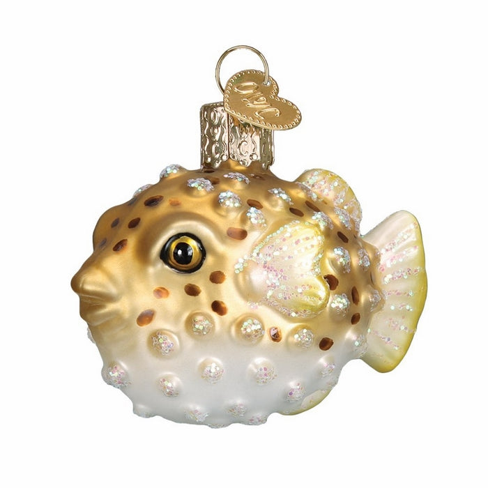 Old World Christmas Pufferfish Glass Blown Ornament