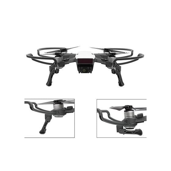 O'woda Foldable Landing Gear with Quick Release Propellers Protector Props Bumper Protective Guard for DJI Spark