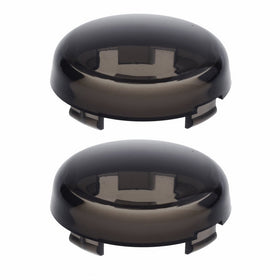 NTHREEAUTO Turn Signal Lights Lens Cover for Harley Dyna Fatboy Softail Road Glide