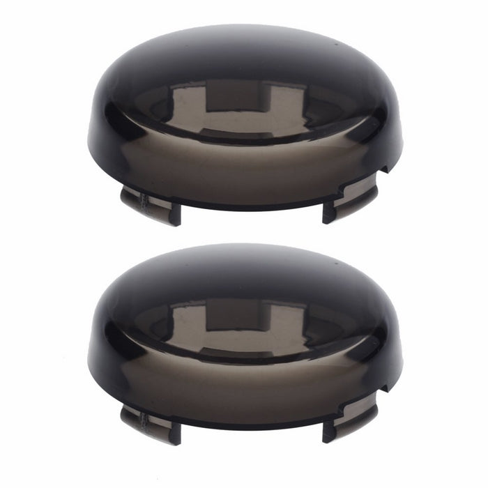NTHREEAUTO Turn Signal Lights Lens Cover for Harley Dyna Fatboy Softail Road Glide