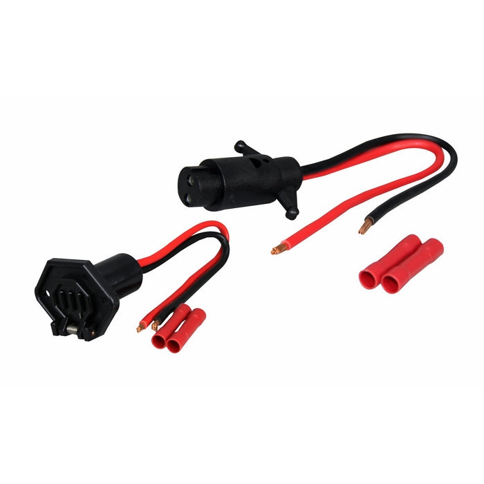 Pactrade Marine Boat Trolling Motor Plug & Socket Set 2-Wire 8 Gauage 12V
