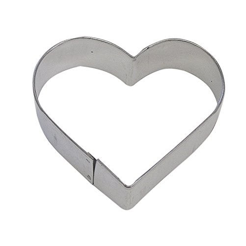 R&M Heart 3.25" Cookie Cutter in Durable, Economical, Tinplated Steel