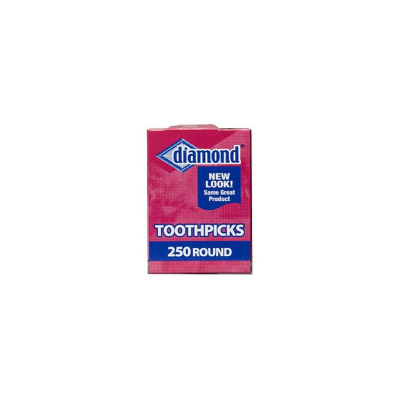 Diamond Round Toothpicks, Pack of 250