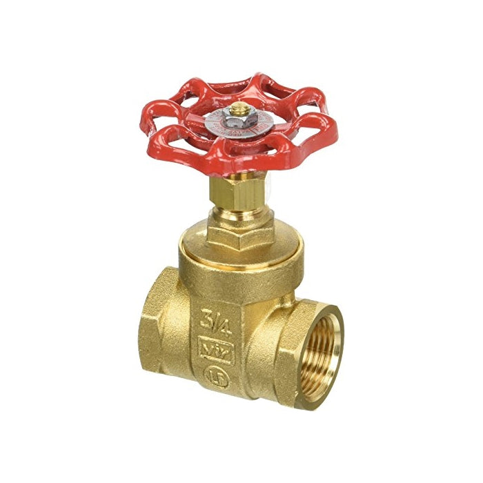 Red-White Valve 34RW206AB Lead Free Commercial Gate Valve Threaded, 3/4"