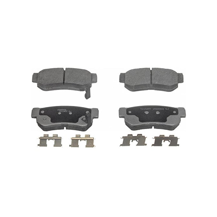 Wagner ThermoQuiet PD813 Ceramic Disc Pad Set With Installation Hardware, Rear