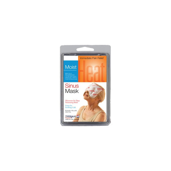 Thermalon Microwave Activated Moist Heat-Cold Sinus Mask for Sinus Pressure, Headaches, TMJ, 5.5" X 8"