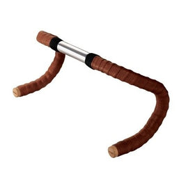 Brooks Saddles Leather Bicycle Bar Tape with Plugs (Antique Brown)