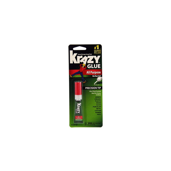 Krazy Glue with All-Purpose Gel Formula, 2-Grams (EPIKG86648R)
