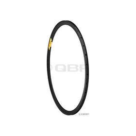 Velocity Deep V 700c Solid Black Rim, Non Machined Sidewall