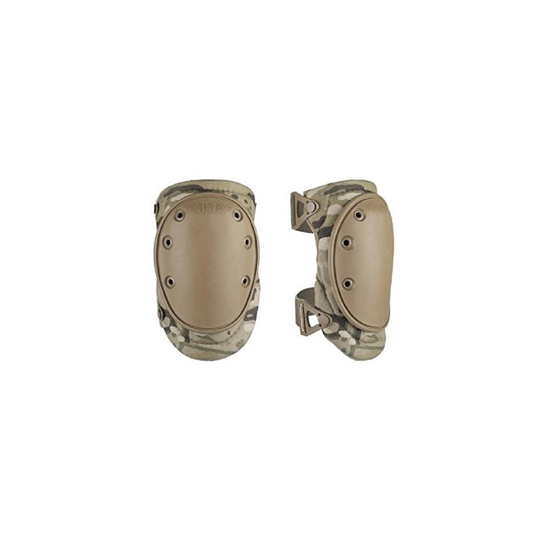 ALTA 50413.16 AltaFLEX Knee Protector Pad, MultiCAM Cordura Nylon Fabric, AltaLOK Fastening, Flexible Cap, Long, Coyote