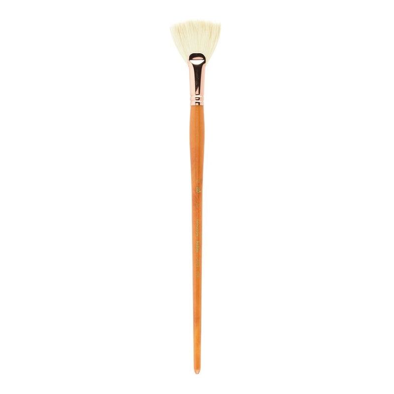 Princeton Refine Artist Brush, Brushes for Oil and Acrylic Paint, Series 5400 Natural Chunking Bristle, Fan, Size 12
