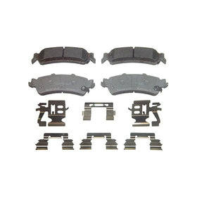 Wagner ThermoQuiet QC792A Ceramic Disc Pad Set With Installation Hardware, Rear