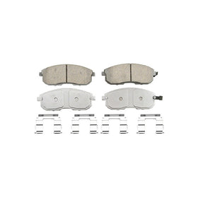 Wagner ThermoQuiet QC430 Ceramic Disc Pad Set With Installation Hardware, Front