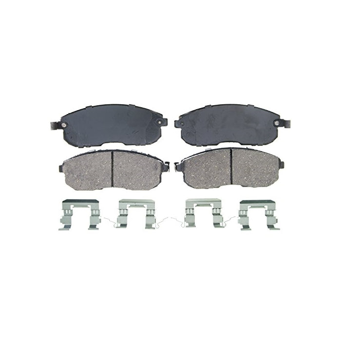 Wagner QuickStop ZD815A Ceramic Disc Pad Set Includes Pad Installation Hardware, Front