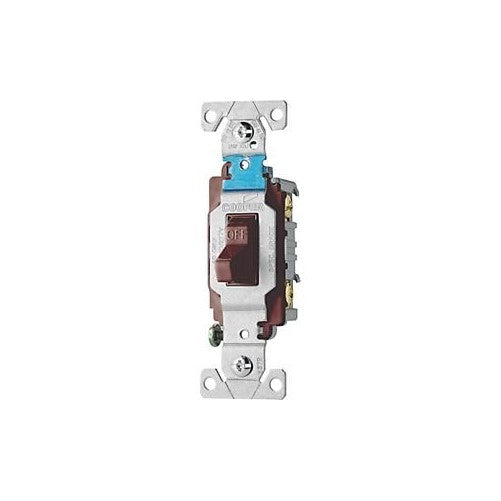 Cooper Commercial Toggle Light Switch, 15A 120/277V Brown