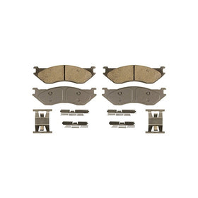 Wagner ThermoQuiet QC966B Ceramic Disc Pad Set With Installation Hardware, Front