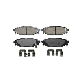 Wagner QuickStop ZD1114 Ceramic Disc Pad Set Includes Pad Installation Hardware, Rear