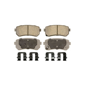 Wagner ThermoQuiet QC1398 Ceramic Disc Pad Set With Installation Hardware, Rear